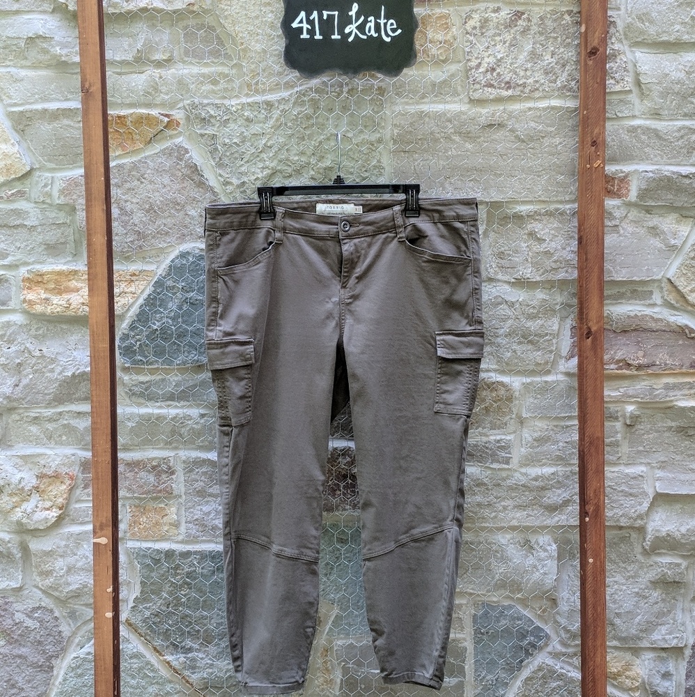 Torrid Olive Cargo Skinny
